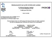 Certificado de Evaluacin Externa